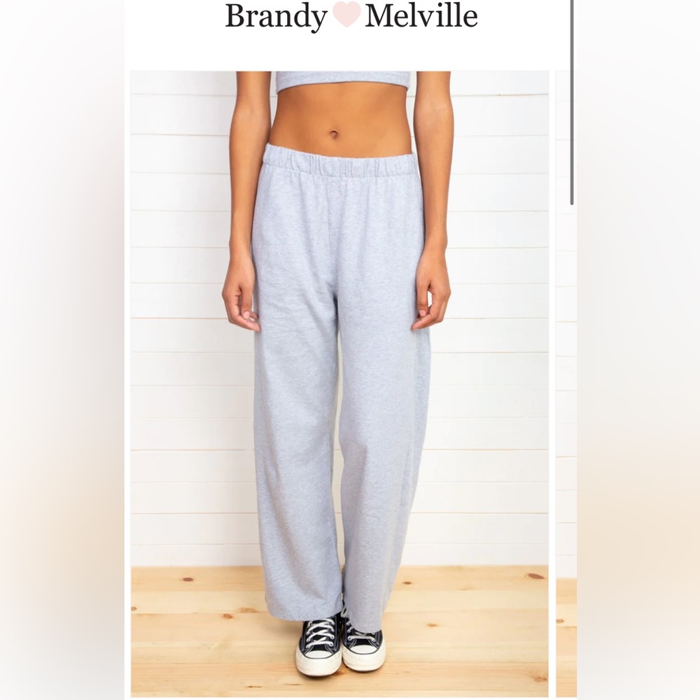 Brandy Melville Anastasia Sweatpants, Grey , one size